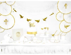 Taarttopper Communie IHS Goud 22cm -Feestartikelen Winkel taarttopper communie ihs goud 22cm 3