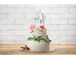 Taarttopper Happy Birthday Zilver 25,5cm -Feestartikelen Winkel taarttopper happy birthday zilver 255cm 2