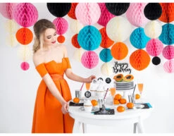 Taarttopper Happy Birthday Zwart 22,5cm -Feestartikelen Winkel taarttopper happy birthday zwart 225cm 4