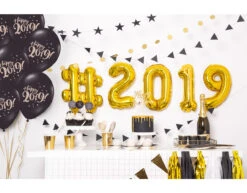 Taarttopper Happy New Year Goud 24cm 15 Taarttopper Happy New Year Goud 24cm -Feestartikelen Winkel taarttopper happy new year goud 24cm 5