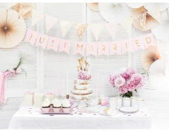 Taarttopper Mr & Mrs Goud 25,5cm -Feestartikelen Winkel taarttopper mr mrs goud 255cm 3