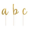 Taarttoppers Alfabet 12cm 53st -Feestartikelen Winkel taarttoppers alfabet 12cm 53st
