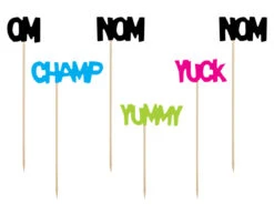 Taarttoppers Monster 21,5cm 6st