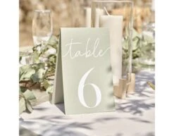 Table Numbers Wooden Easel With Card Numbers -Feestartikelen Winkel table numbers wooden easel with card numbers 1