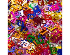 Tafelconfetti 15 Jaar Gekleurd