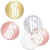 Tafelconfetti 16 Jaar Metallic 11cm 114gr -Feestartikelen Winkel tafelconfetti 16 jaar metallic 11cm 114gr