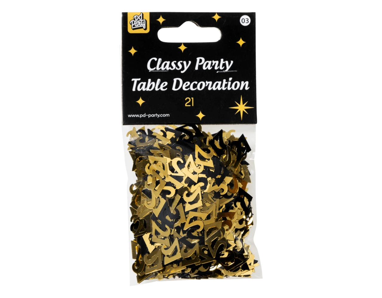 Tafelconfetti 21 Jaar 20gr 4 Tafelconfetti 21 Jaar 20gr - Afbeelding 2