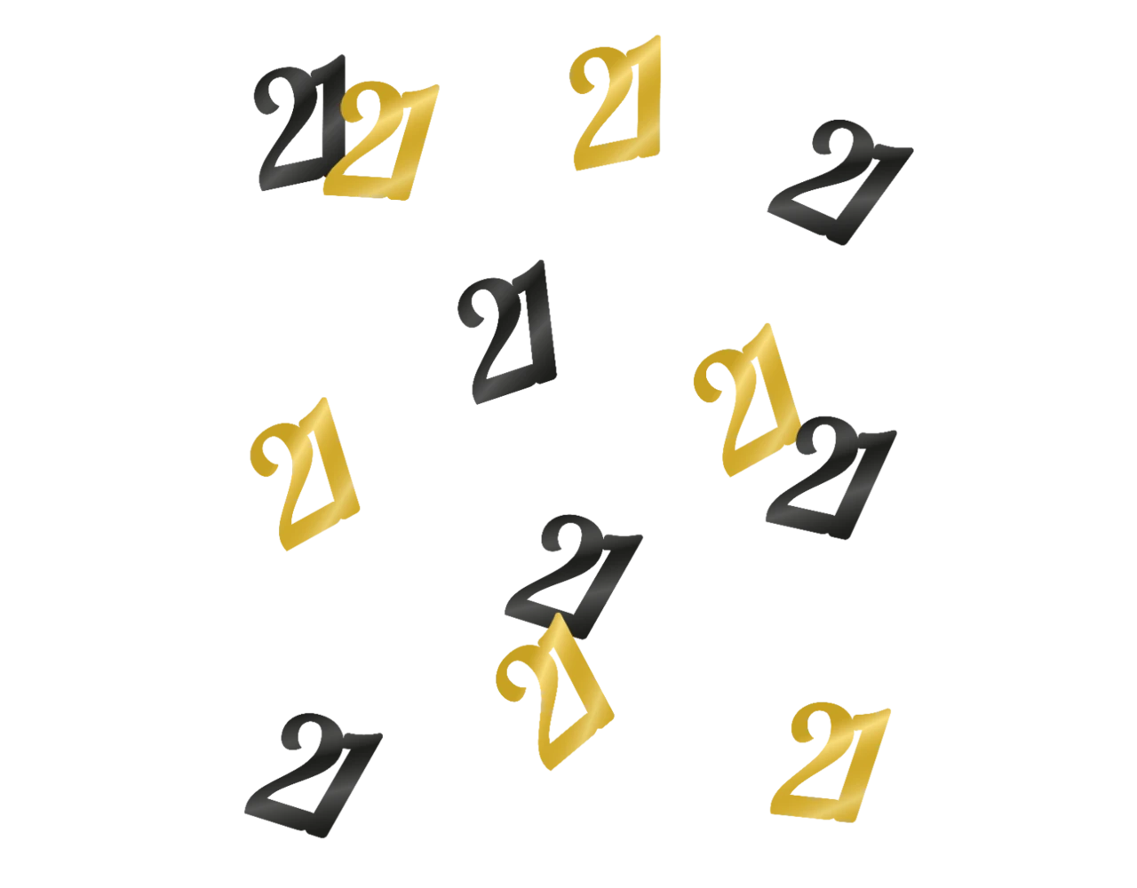 Tafelconfetti 21 Jaar 20gr 3 Tafelconfetti 21 Jaar 20gr