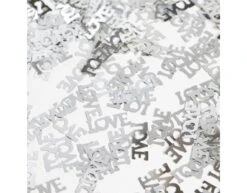 Tafelconfetti Love Zilver