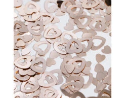 Tafelconfetti Open Hartjes Rose Goud