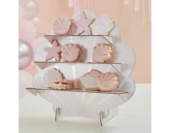 Tafeldecoratie Schelpen Standaard 43cm -Feestartikelen Winkel tafeldecoratie schelpen standaard 43cm 2