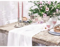 Tafelloper Creme 5m -Feestartikelen Winkel tafelloper creme 5m 2