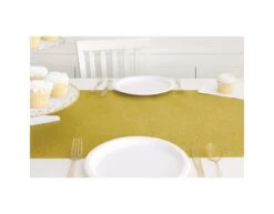 Tafelloper Goud 2,74m -Feestartikelen Winkel tafelloper goud 274m 1