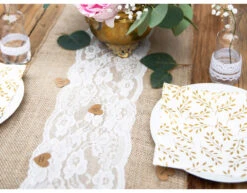 Tafelloper Jute Kant 2,75m -Feestartikelen Winkel tafelloper jute kant 275m 3