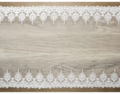 Tafelloper Kant Wit 45cm 9m