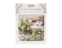 Tafelnummers Hout 15cm 12st -Feestartikelen Winkel tafelnummers hout 15cm 12st 2