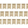 Tafelnummers Jute 10,5cm 20st -Feestartikelen Winkel tafelnummers jute 105cm 20st