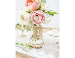 Tafelnummers Jute 10,5cm 20st -Feestartikelen Winkel tafelnummers jute 105cm 20st 3