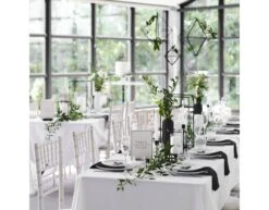 Tafelnummers ZwartWit Hout 23cm 12st -Feestartikelen Winkel tafelnummers zwartwit hout 23cm 12st 3