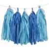 Tassel Slinger Blauw 2,7m -Feestartikelen Winkel tassel slinger blauw 27m
