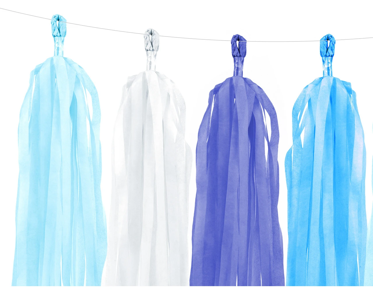 Tassel Slinger Blauw 2m 4 Tassel Slinger Blauw 2m - Afbeelding 2