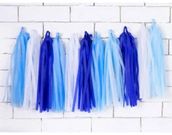 Tassel Slinger Blauw 2m 10 Tassel Slinger Blauw 2m -Feestartikelen Winkel tassel slinger blauw 2m 2