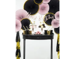 Tassel Slinger Zwart Goud 2m -Feestartikelen Winkel tassel slinger zwart goud 2m 3