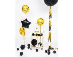 Tassel Slinger Zwart Goud 2m -Feestartikelen Winkel tassel slinger zwart goud 2m 5