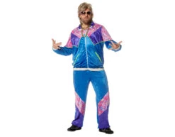 Trainingspak Jaren 80 Fluweel -Feestartikelen Winkel trainingspak jaren 80 fluweel 1