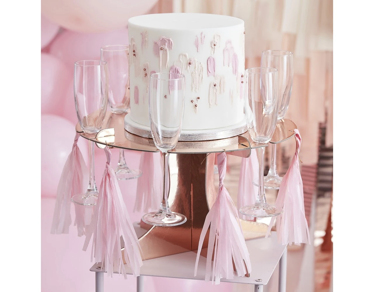 Treat Stand Cake And Drink Stand With Tassels 4 Treat Stand Cake And Drink Stand With Tassels - Afbeelding 2