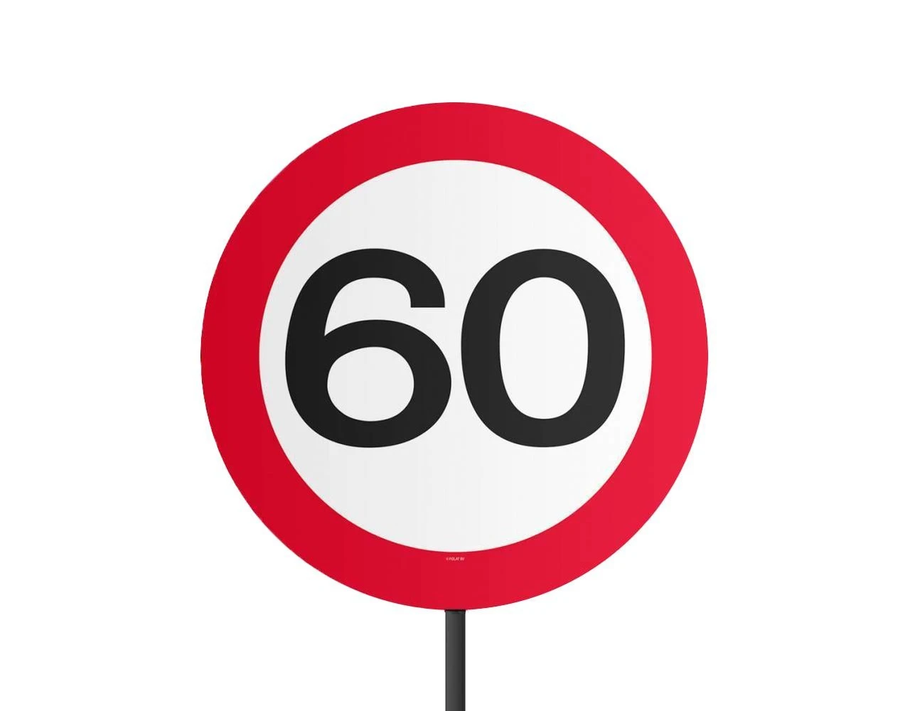 Tuinbord 60 Jaar Verkeersbord 52cm 3 Tuinbord 60 Jaar Verkeersbord 52cm