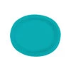 Turquoise Borden Ovaal 31cm 8st -Feestartikelen Winkel turquoise borden ovaal 31cm 8st