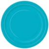 Turquoise Borden Rond 17,5cm 8st -Feestartikelen Winkel turquoise borden rond 175cm 8st