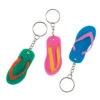 Uitdeelcadeautjes Sleutelhangers Slipper 10cm 6st -Feestartikelen Winkel uitdeelcadeautjes sleutelhangers slipper 10cm 6st