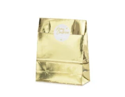 Uitdeelzakjes Goud 28cm 3st