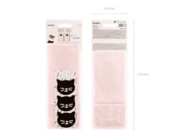 Uitdeelzakjes Katten 18cm 6st -Feestartikelen Winkel uitdeelzakjes katten 18cm 6st 6