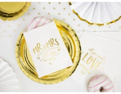 Uitdeelzakjes Mr & Mrs 16,5cm 6st -Feestartikelen Winkel uitdeelzakjes mr mrs 165cm 6st 4