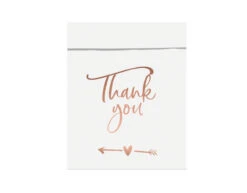 Uitdeelzakjes Thank You Papier 16,5cm 6st