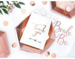 Uitdeelzakjes Thank You Papier 16,5cm 6st -Feestartikelen Winkel uitdeelzakjes thank you papier 165cm 6st 5