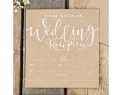 Uitnodigingen Receptie 14cm 10st -Feestartikelen Winkel uitnodigingen receptie 14cm 10st 2