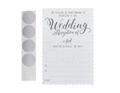 Uitnodigingen Receptie 15cm 10st