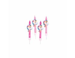 Unicorn Kaarsjes 5,9cm 4st