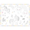 Unicorn Placemats Rainbows Kleurplaat 6st -Feestartikelen Winkel unicorn placemats rainbows kleurplaat 6st