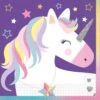 Unicorn Servetten Sterren 33cm 16st -Feestartikelen Winkel unicorn servetten sterren 33cm 16st