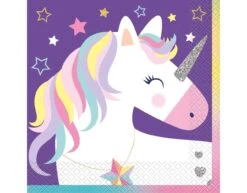 Unicorn Servetten Sterren 33cm 16st