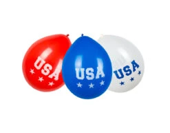 USA Ballonnen 25cm 6st -Feestartikelen Winkel usa ballonnen 25cm 6st 4