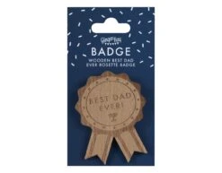 Vaderdag Rozet Hout 8cm -Feestartikelen Winkel vaderdag rozet hout 8cm 2