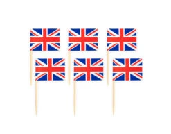 Verenigd Koninkrijk Cocktailprikkers United Kingdom 6cm 50st -Feestartikelen Winkel verenigd koninkrijk cocktailprikkers united kingdo 1