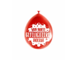 Verjaardag Ballonnen Van Harte Gefeliciteerd 30cm 8st -Feestartikelen Winkel verjaardag ballonnen van harte gefeliciteerd 30cm 1
