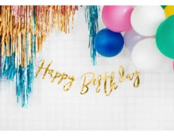 Verjaardag Slinger Happy Birthday Goud 62cm -Feestartikelen Winkel verjaardag slinger happy birthday goud 62cm 3